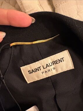 Authentic Saint Laurent Black Blazer in wool like new